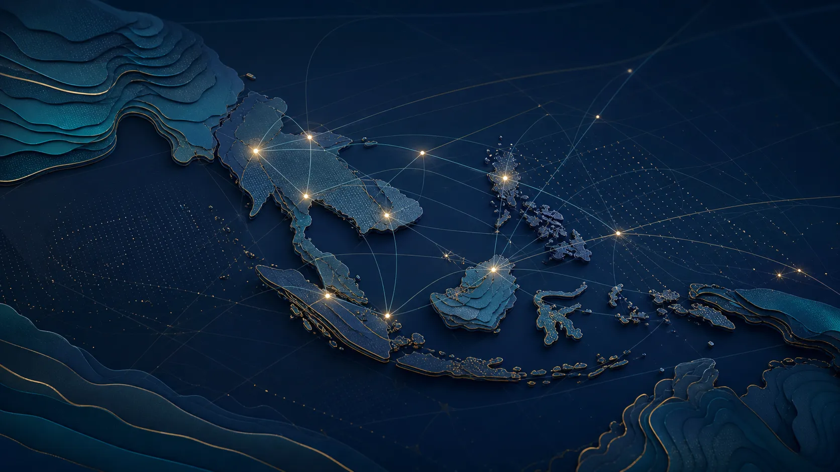 ASEAN regional network map
