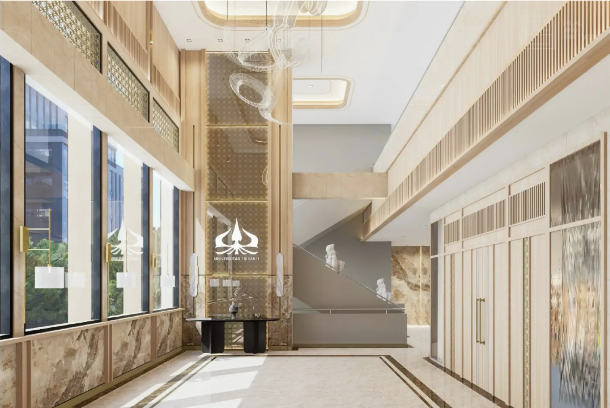 Universitas Trisakti venue lobby